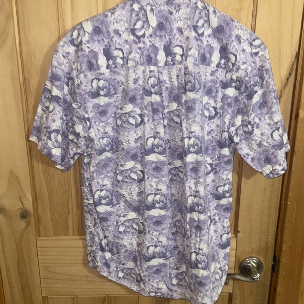 Paris Sport Club World Wide Floral Purple Men's Shirt - Picture 3 of 3